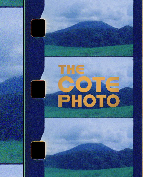 The Cote Photo, frame 300 of the 1971 Costa Rican government survey roll, showing a disc-shaped object above Lake Cote